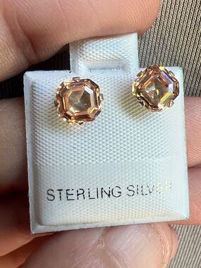 Tourmaline Sterling Silver Stud Earrings